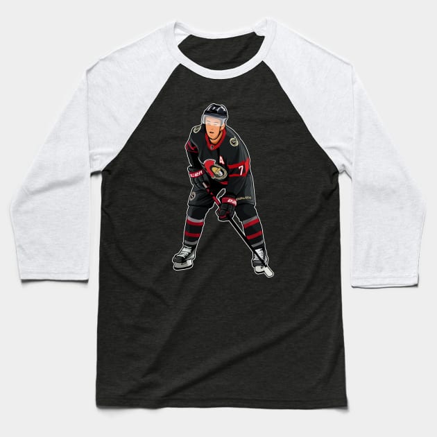 Brady Tkachuk #7 Skates Baseball T-Shirt by GuardWall17